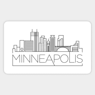 Minneapolis Minimal Skyline Magnet